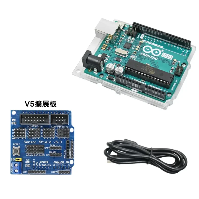 Arduino UNO R3 意大利原裝開發板2-V5擴展板 Arduino UNO R3 意大利原裝開發板