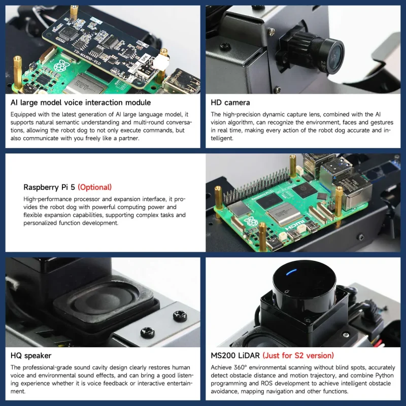 Yahboom DOGZILLA S2 12DOF 仿生四足機器狗